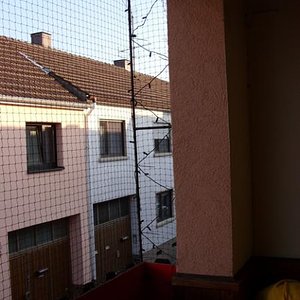 Balkonsicherung bei eingebautem Balkon
Rahmen für Balkonnetz