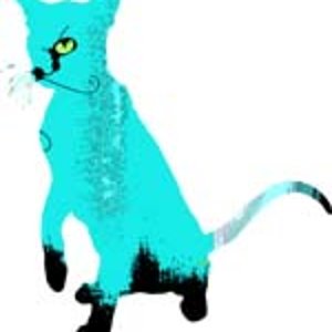 Aqua Katze. Siehe : http://cat-tshirts.blogspot.com/