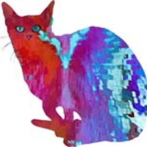 Regenbogen Katze. Siehe : http://cat-tshirts.blogspot.com/