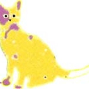 Gelbe Katze. Siehe: http://cat-tshirts.blogspot.com/