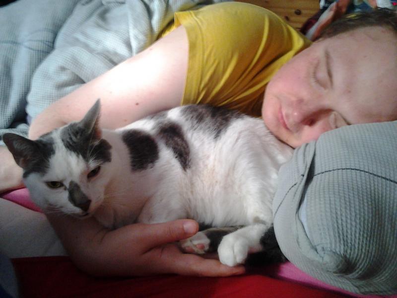 am 1. Morgen bei meinem Freund im Arm :D