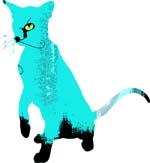 Aqua Katze. Siehe : http://cat-tshirts.blogspot.com/