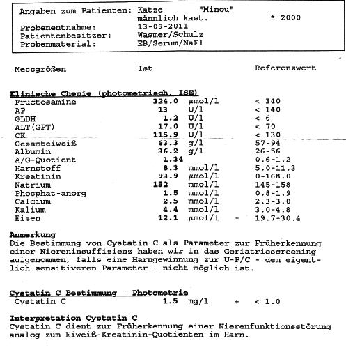 Blutbild Minou
13.09.2011
Seite 1