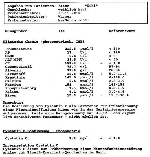 Blutbild Nici
29.11.2012
Seite 1