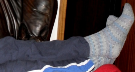 Fernando schläft auch mit.
Wo ist der Hund?