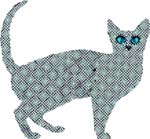 Türkisene Katze. Siehe: http://cat-tshirts.blogspot.com/